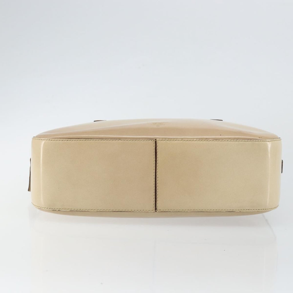 Prada Re-Edition 1995 Handbag Patent Leather Beige Patent_Leather Handbag (Pre-Owned)