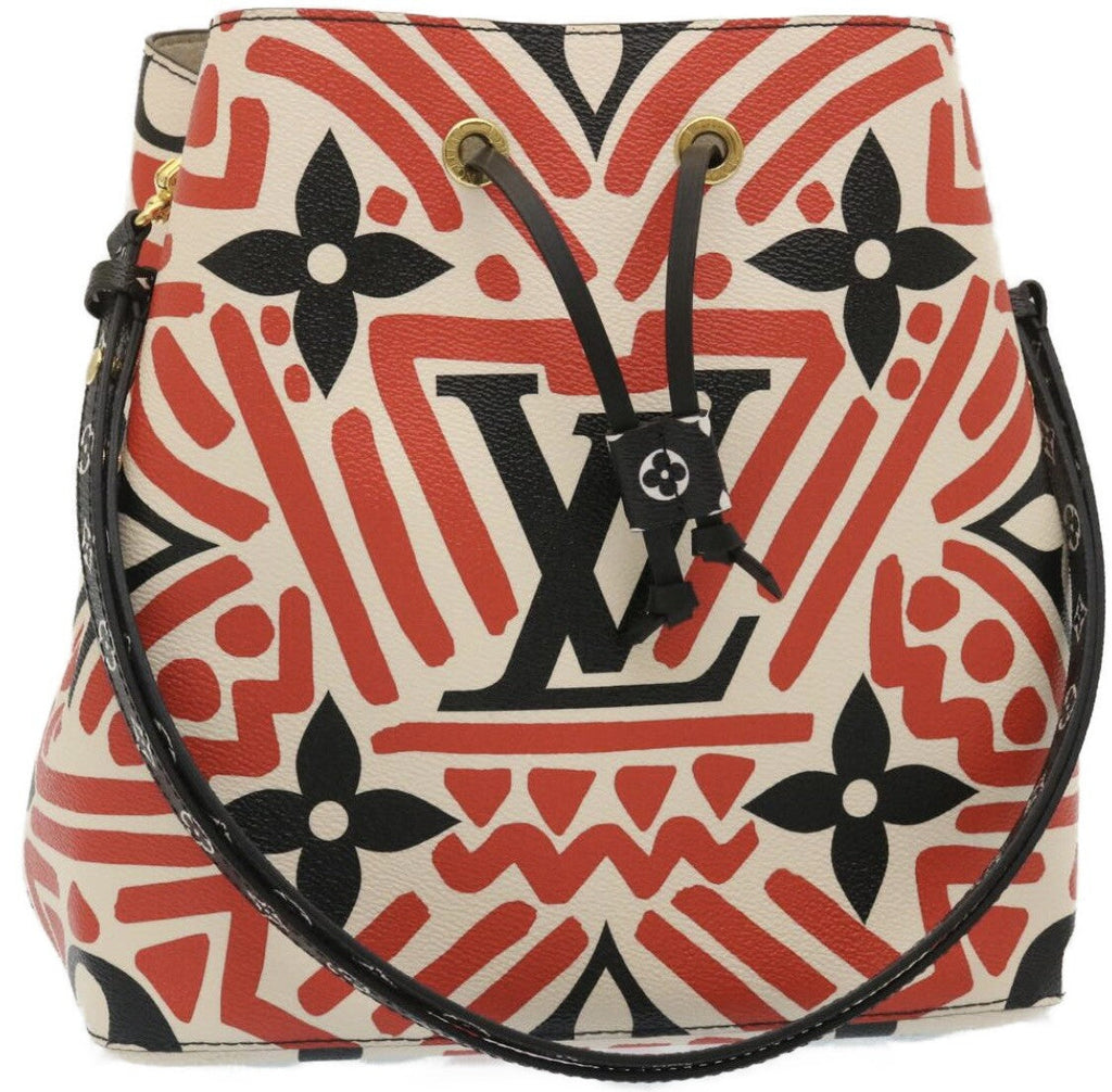 Louis Vuitton Neonoe Handbag Limited Edition Crafty Monogram Giant Red Canvas Bag (Pre-Owned)