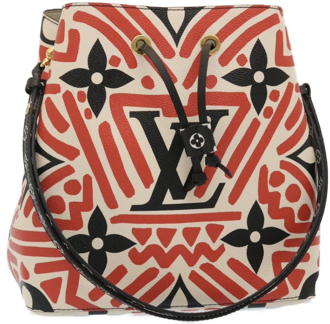 Louis Vuitton Neonoe Handbag Limited Edition Crafty Monogram Giant Red Canvas Bag (Pre-Owned)