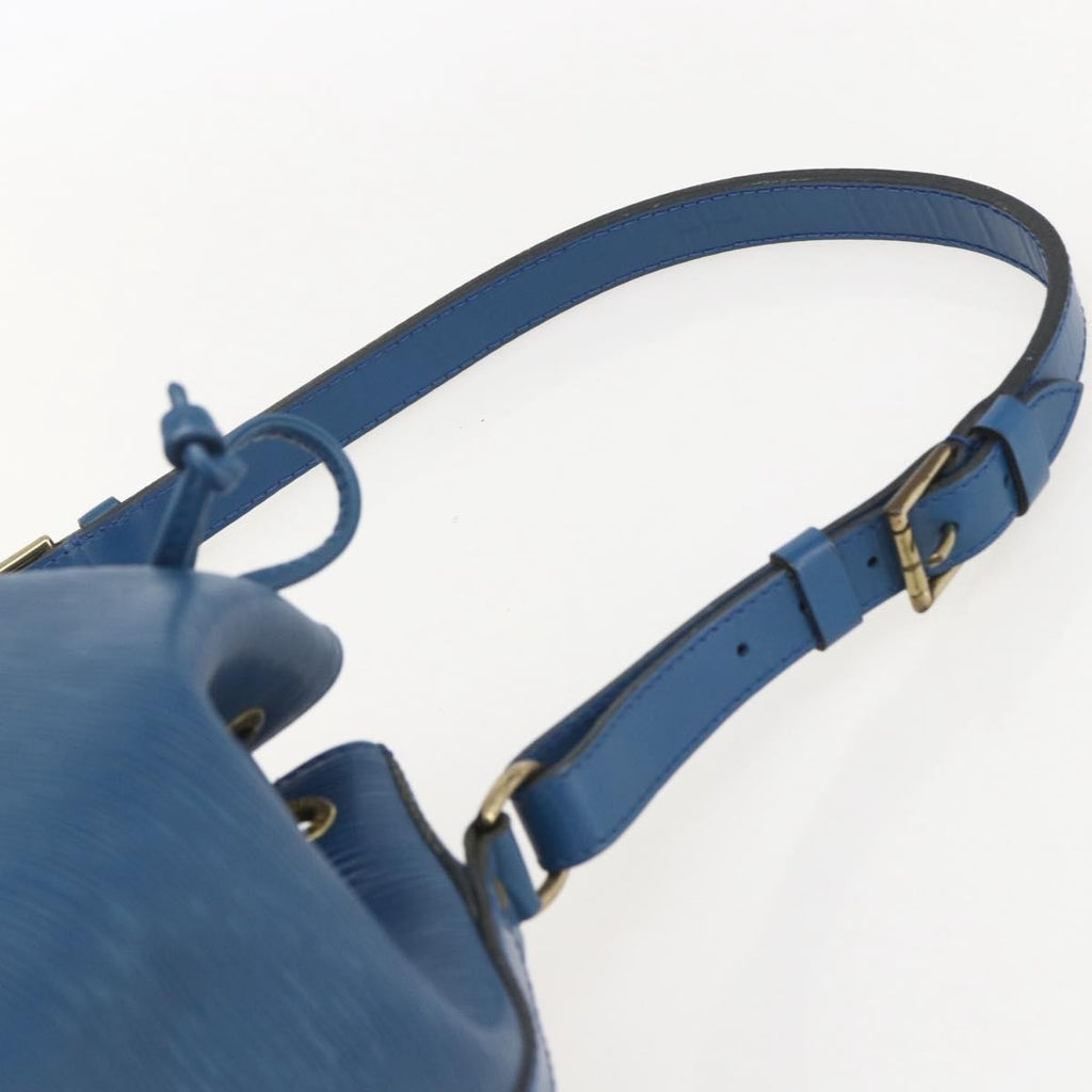 Louis Vuitton Petit Noe Handbag Epi Leather Blue Leather Shoulder Bag Bag (Pre-Owned)