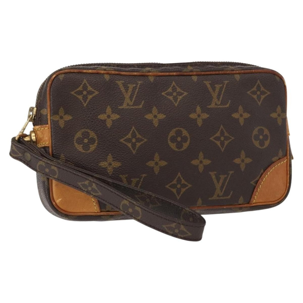 Louis Vuitton Marly Dragonne Clutch Monogram Canvas Brown Canvas Clutche & Pouche Bag (Pre-Owned)