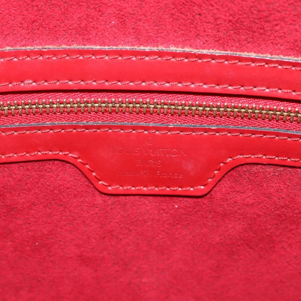 Louis Vuitton Lussac Handbag Epi Leather Red Leather Shoulder Bag Bag (Pre-Owned)