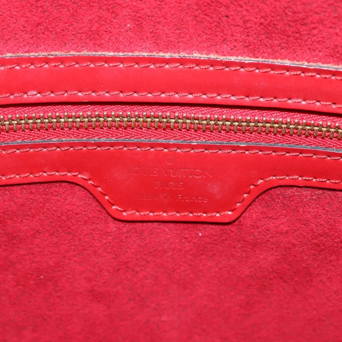 Louis Vuitton Lussac Handbag Epi Leather Red Leather Shoulder Bag Bag (Pre-Owned)