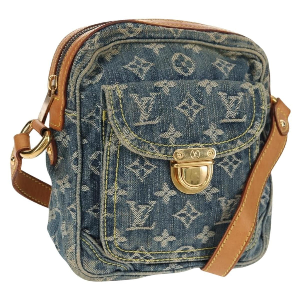 Louis Vuitton Camera Bag Monogram Denim Blue Denim_Jeans Shoulder Bag Bag (Pre-Owned)
