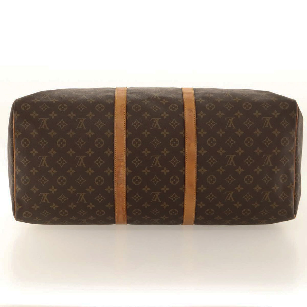 Louis Vuitton Keepall Bag Monogram Canvas Brown Canvas Travel Bag Bag (Pre-Owned)