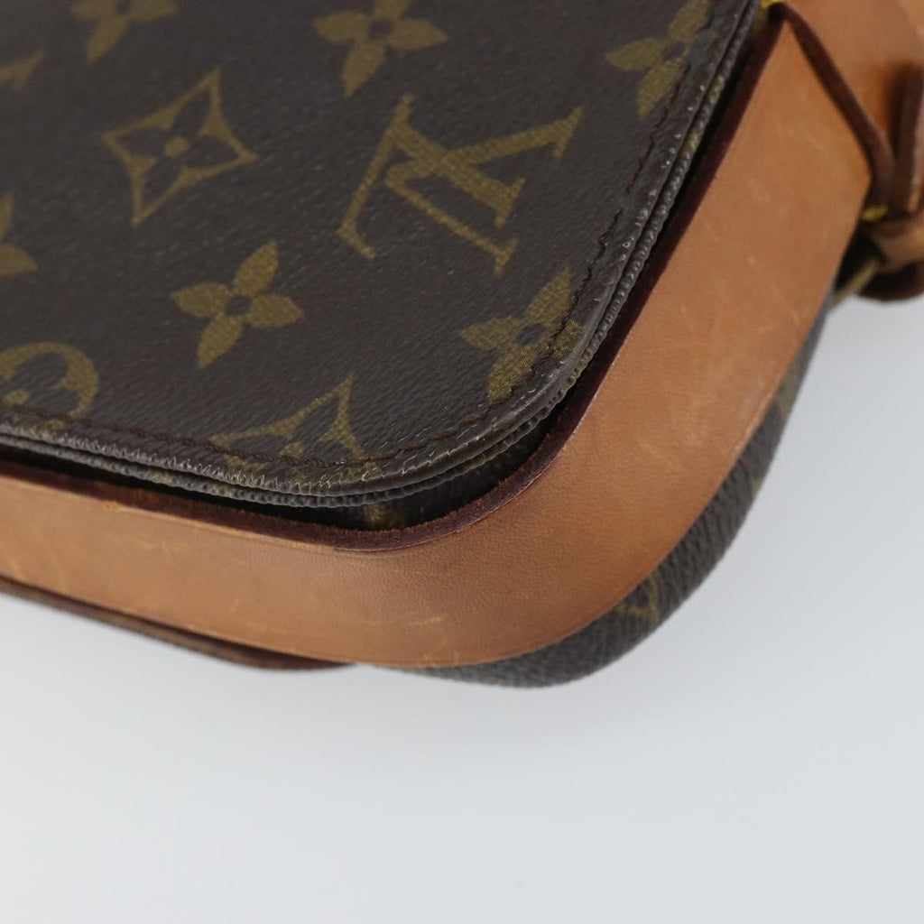 Louis Vuitton Cartouchiere Handbag Monogram Canvas Brown Canvas Shoulder Bag Bag (Pre-Owned)