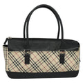 Burberry Nova Check Handbag Nova Check Canvas And Leather Beige Canvas Handbag (Pre-Owned)