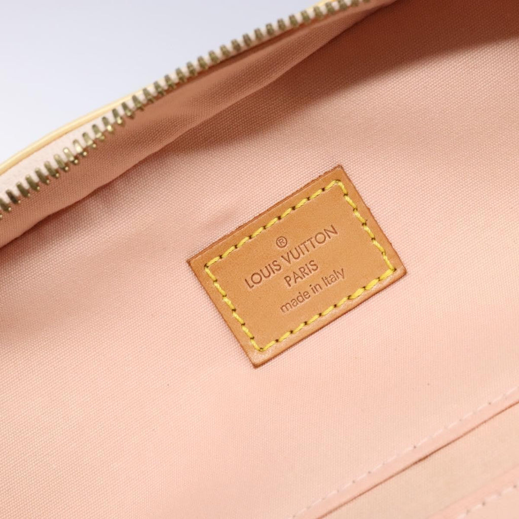 Louis Vuitton Sullivan Handbag Monogram Vernis Beige Patent_Leather Bag (Pre-Owned)