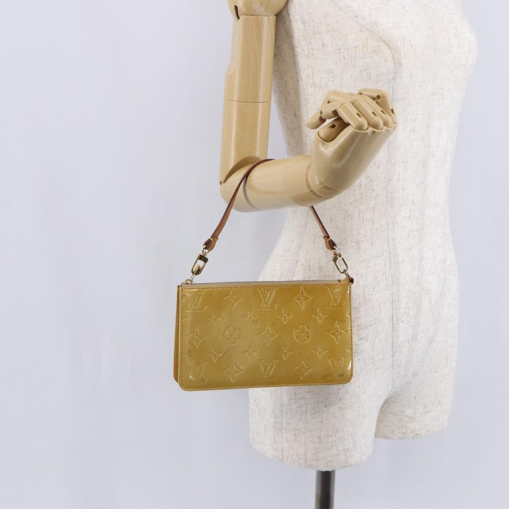 Louis Vuitton Lexington Pochette Monogram Vernis Beige Patent_Leather Clutche & Pouche Bag (Pre-Owned)