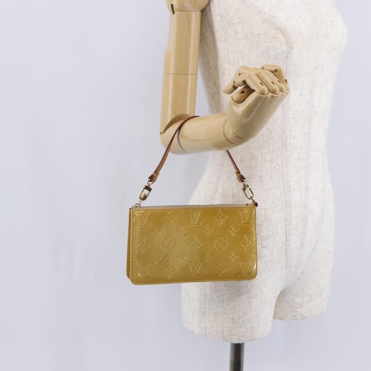 Louis Vuitton Lexington Pochette Monogram Vernis Beige Patent_Leather Clutche & Pouche Bag (Pre-Owned)