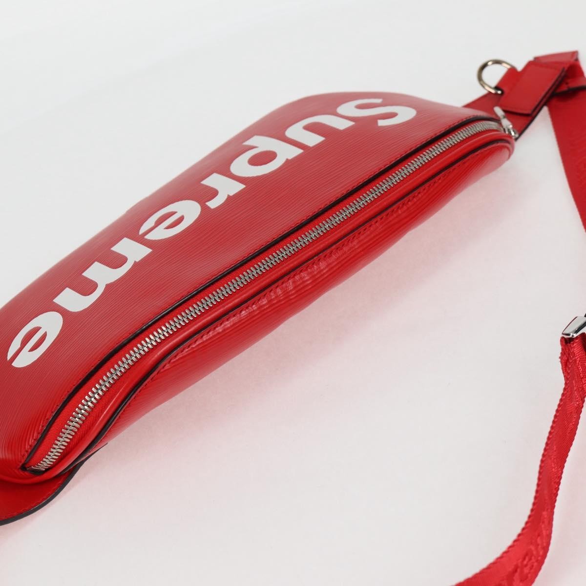 Louis Vuitton Louis Vuitton X Supreme Waist Bag Epi Leather Red Leather Clutche & Pouche Bag (Pre-Owned)