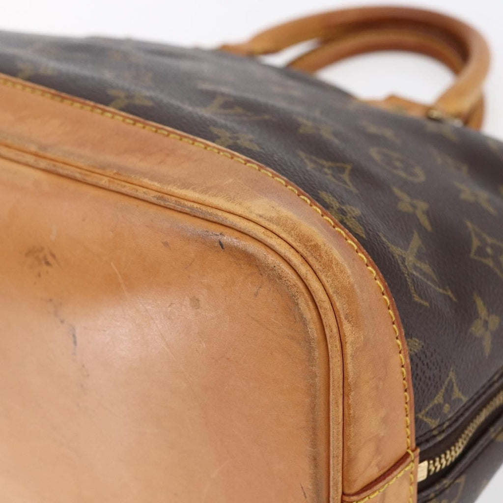Louis Vuitton Vintage Alma Handbag Monogram Canvas Brown Canvas Handbag (Pre-Owned)
