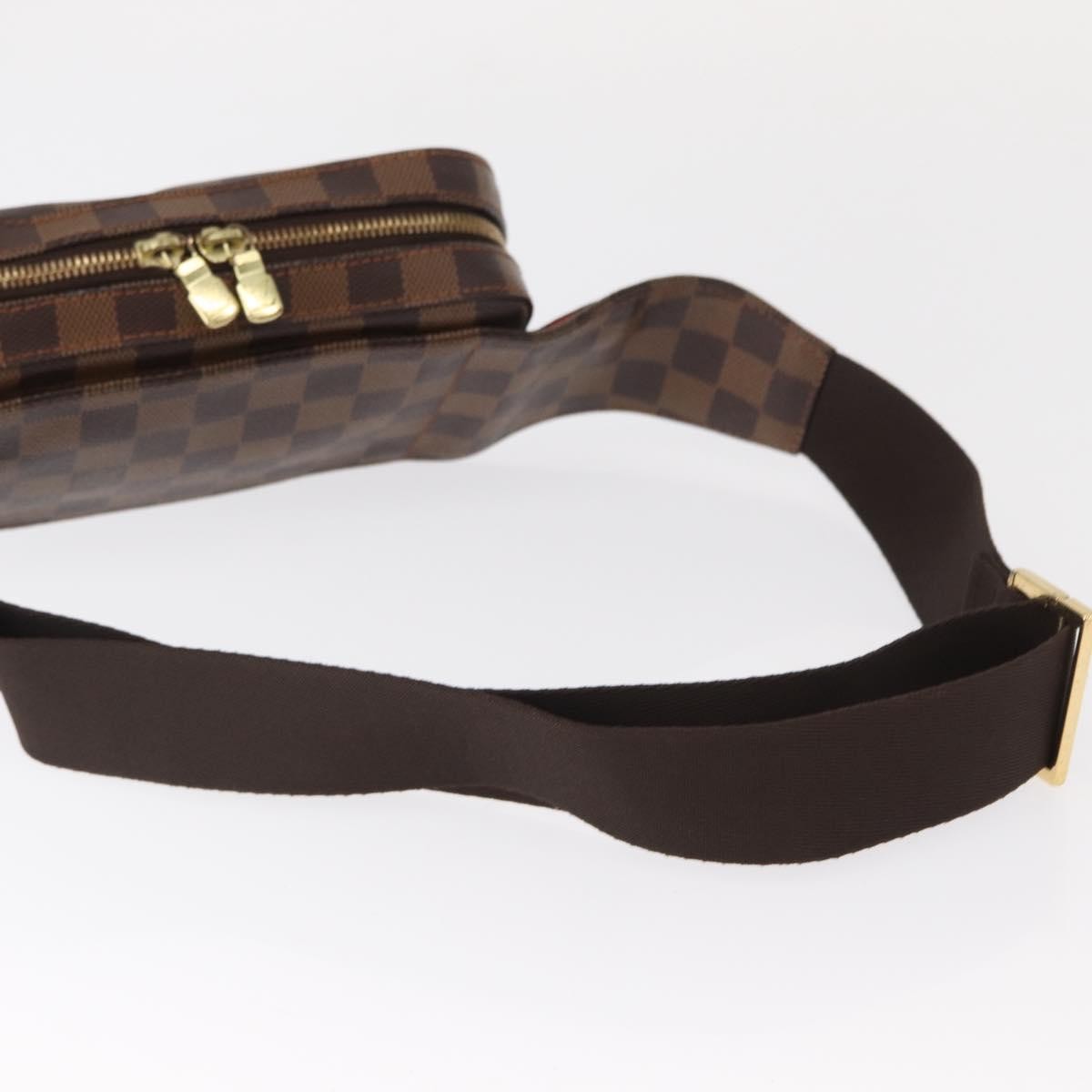 Louis Vuitton Geronimos Waist Bag Damier Brown Canvas Clutche & Pouche Bag (Pre-Owned)
