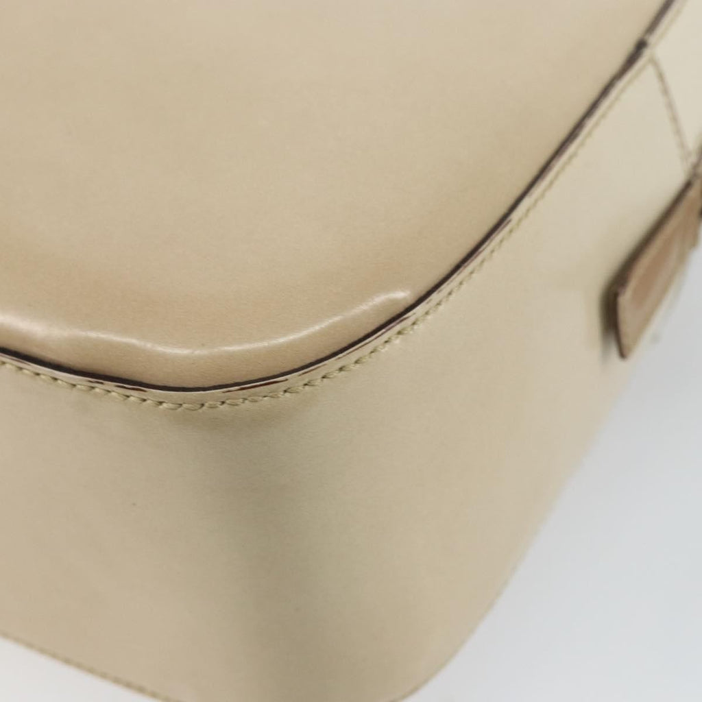 Prada Re-Edition 1995 Handbag Patent Leather Beige Patent_Leather Handbag (Pre-Owned)