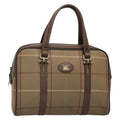 Burberry Nova Check Handbag Nova Check Canvas Beige Canvas Handbag (Pre-Owned)