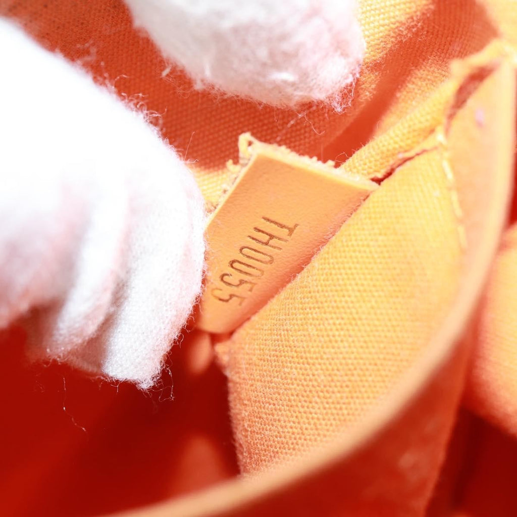Louis Vuitton Mandara Handbag Epi Leather Orange Leather Shoulder Bag Bag (Pre-Owned)