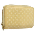 Louis Vuitton Lou Wallet Nanogram Leather Beige Leather Wallets Accessory (Pre-Owned)