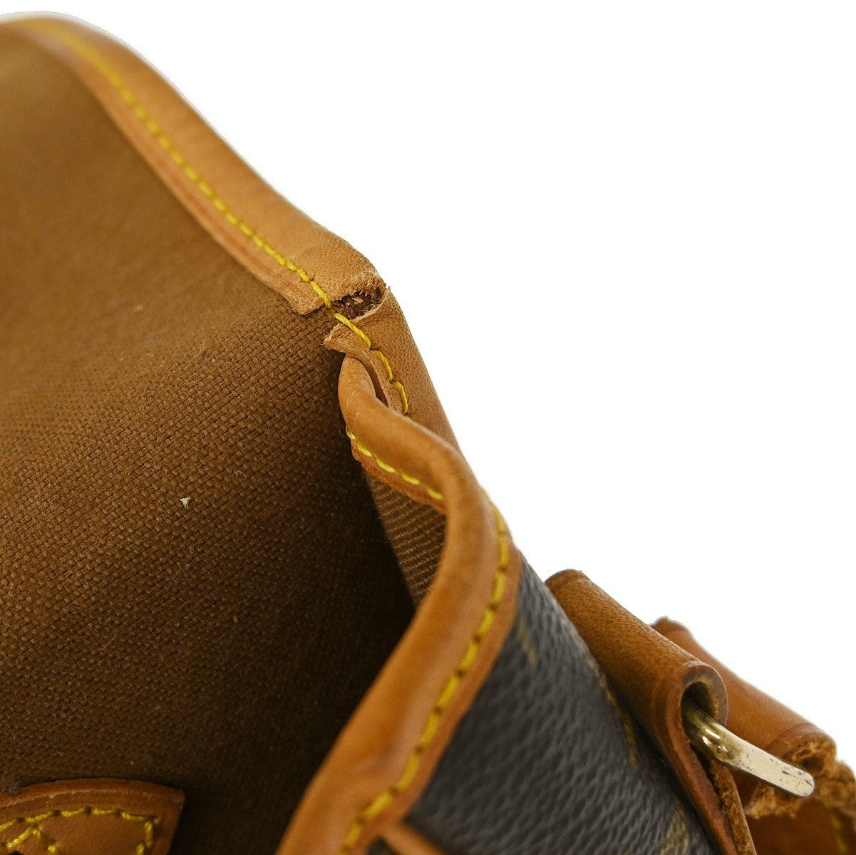 Louis Vuitton Sac Gibeciere Messenger Bag Monogram Canvas Brown Canvas Shoulder Bag Bag (Pre-Owned)