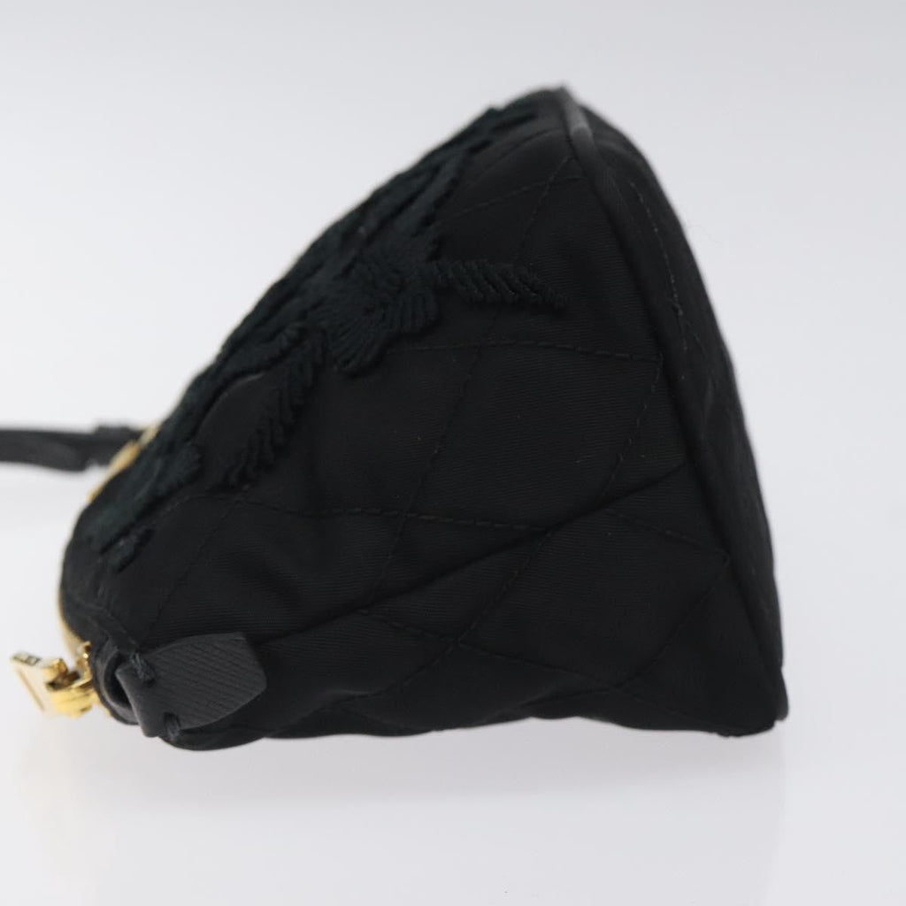 Prada Vintage Pouch Tessuto Gold Nylon Clutche & Pouche Bag (Pre-Owned)