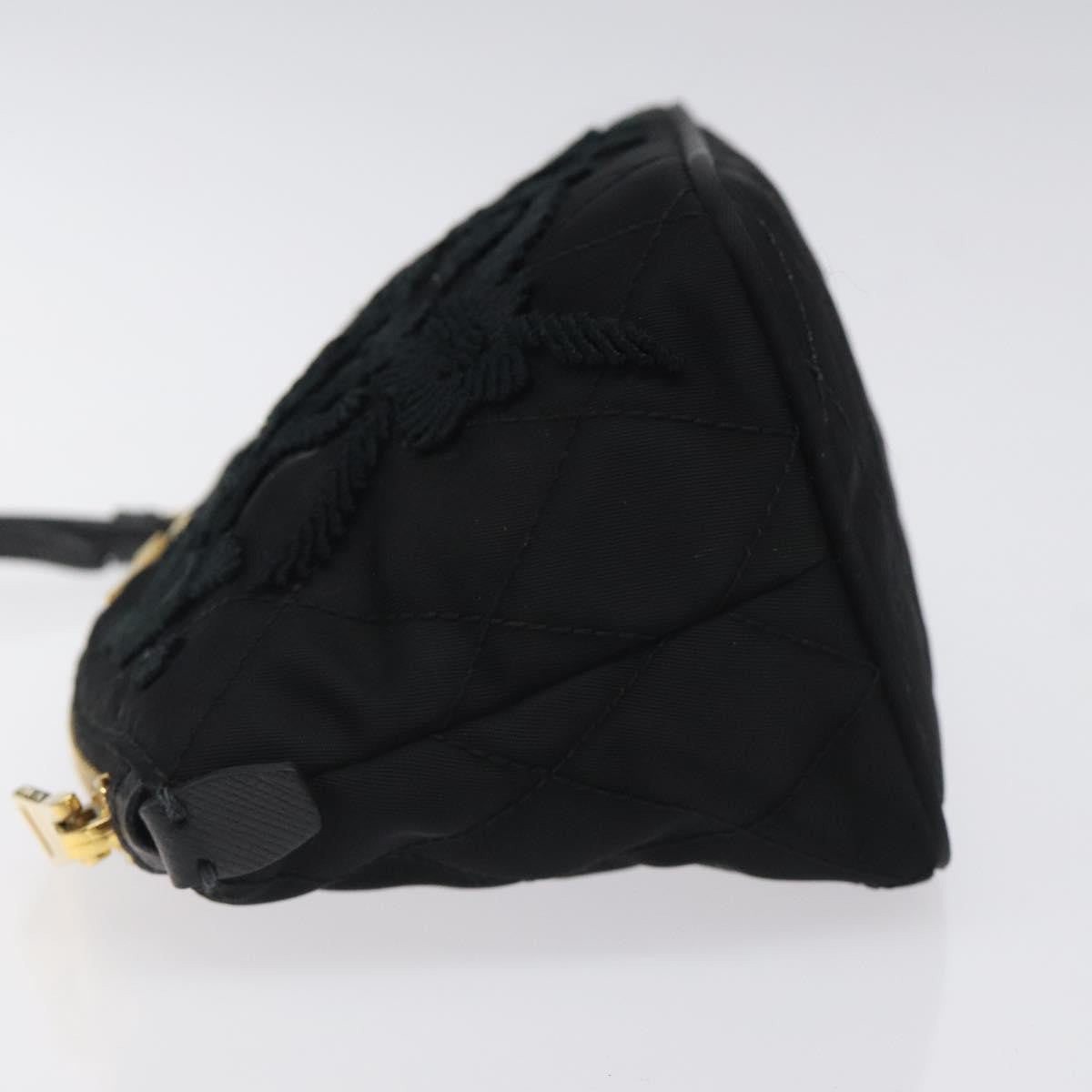 Prada Vintage Pouch Tessuto Gold Nylon Clutche & Pouche Bag (Pre-Owned)