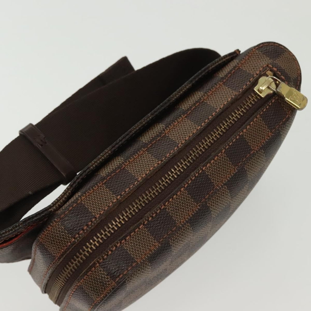 Louis Vuitton Geronimos Waist Bag Damier Brown Canvas Shoulder Bag Bag (Pre-Owned)
