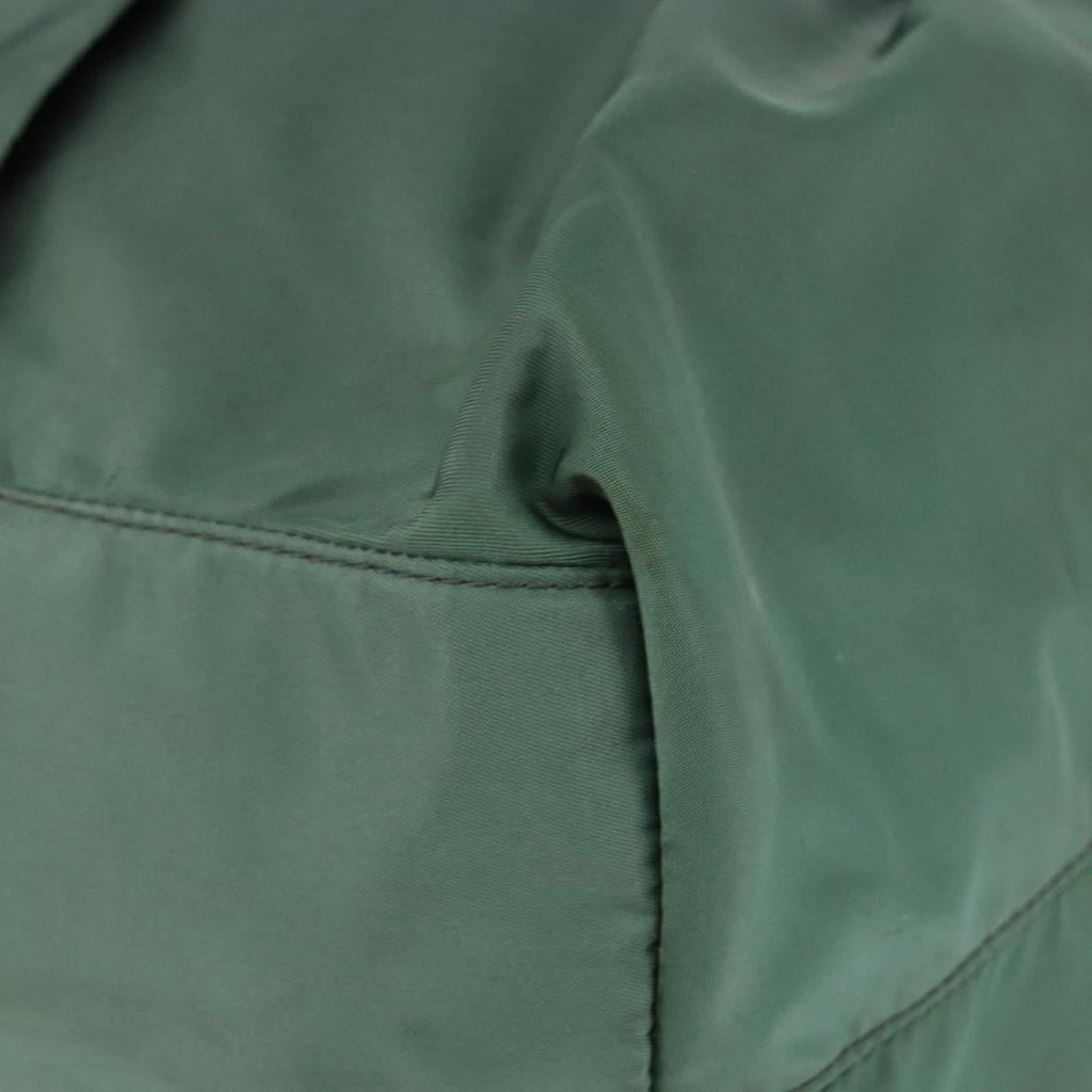 Prada Convertible Bow Tote Tessuto Green Nylon Handbag (Pre-Owned)