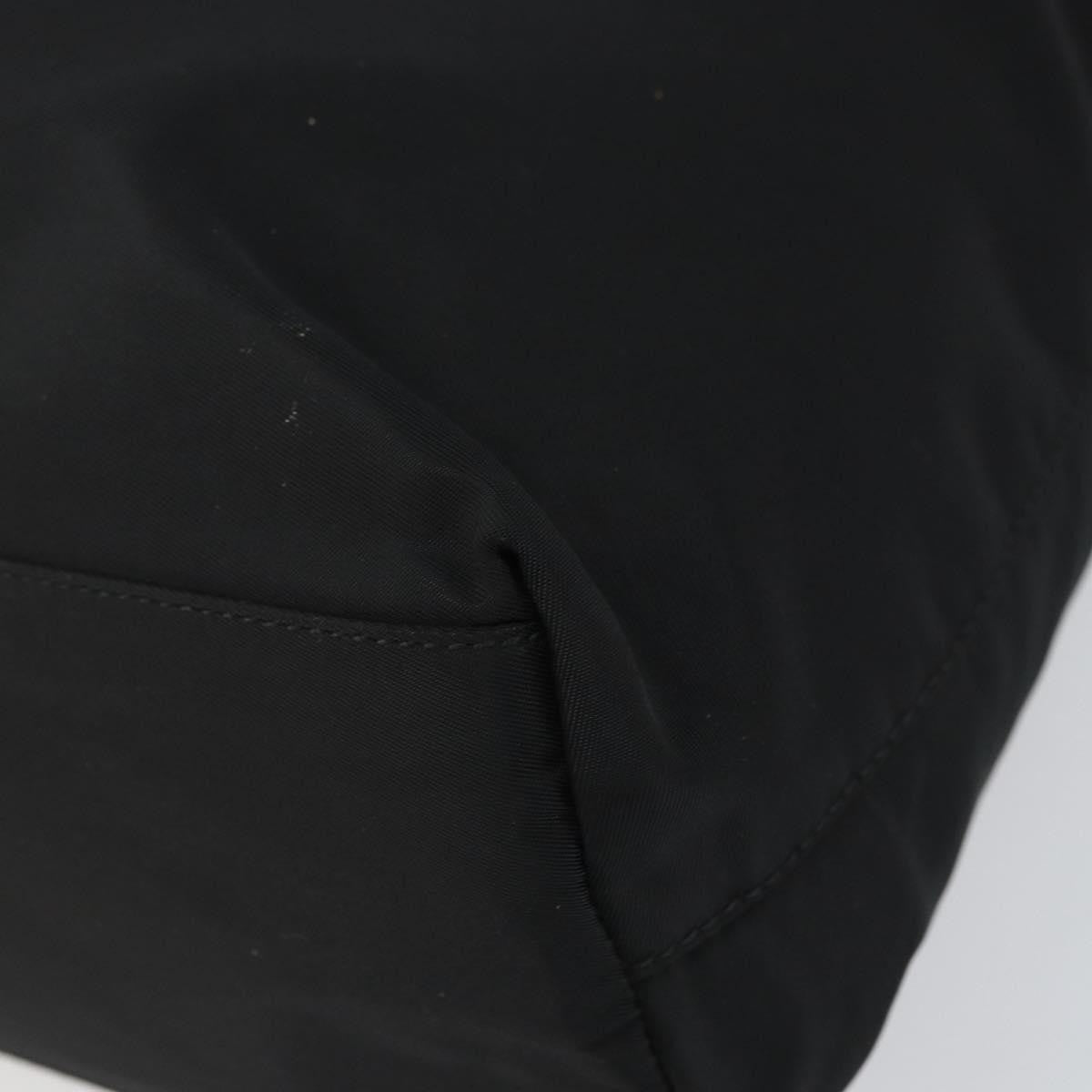 Prada Vintage Zip Tote Tessuto Black Nylon Tote Bag Bag (Pre-Owned)