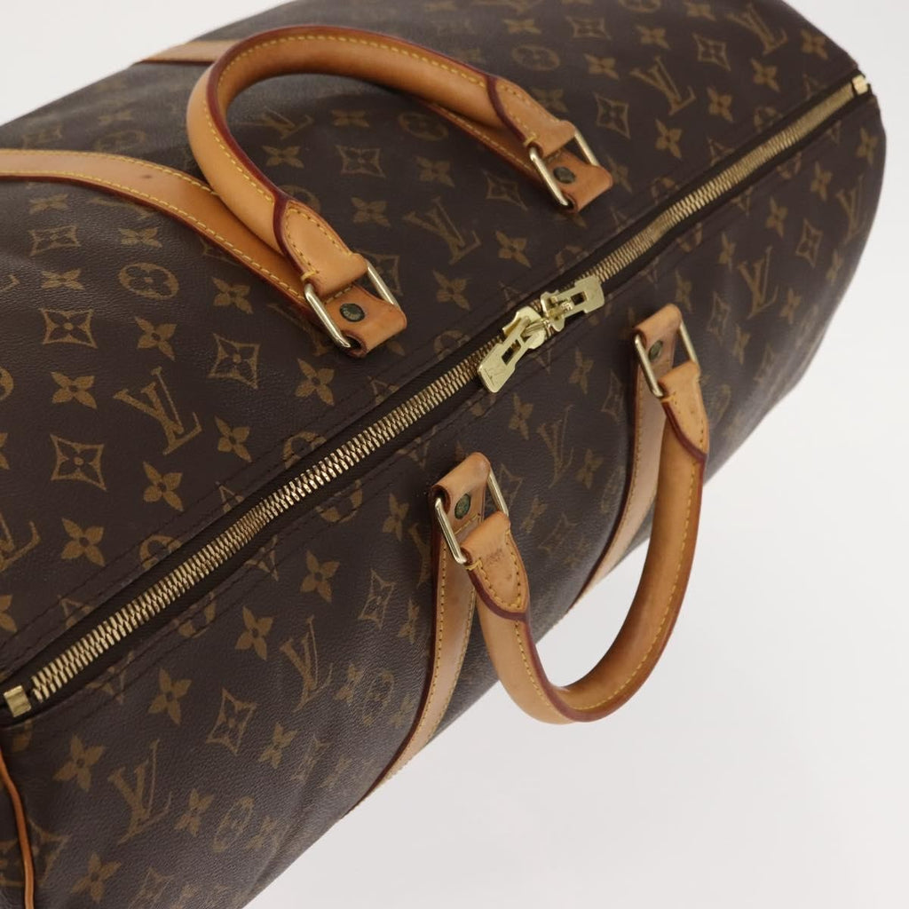 Louis Vuitton Keepall Bag Monogram Canvas Brown Canvas Travel Bag Bag (Pre-Owned)