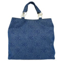 Chanel Vintage Cc Tote Denim Blue Denim_Jeans Tote Bag Bag (Pre-Owned)