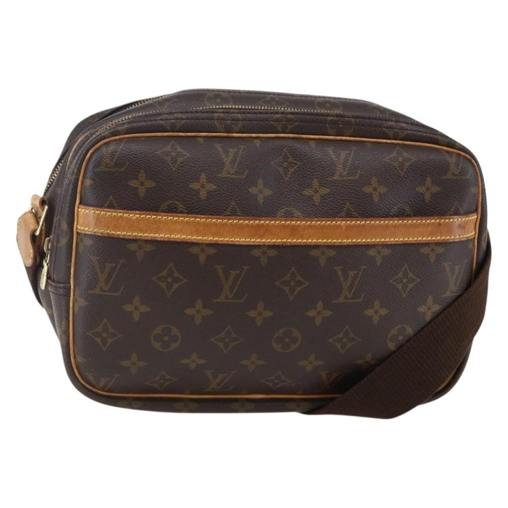 Louis Vuitton Reporter Bag Monogram Canvas Brown Canvas Bag (Pre-Owned)
