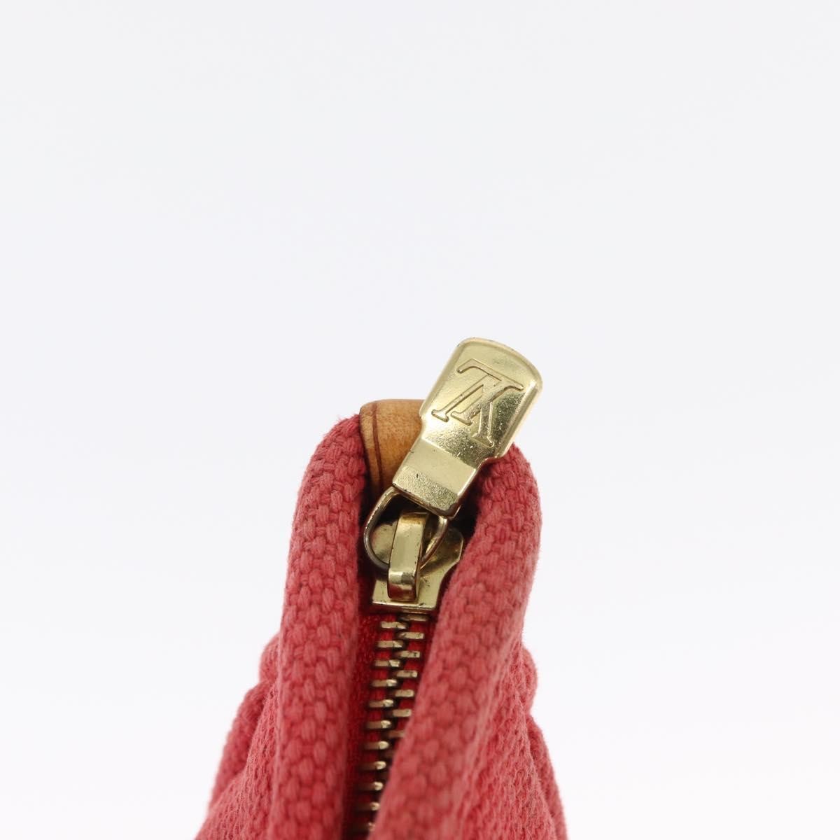 Louis Vuitton Antigua Tote Canvas Red Canvas Tote Bag Bag (Pre-Owned)