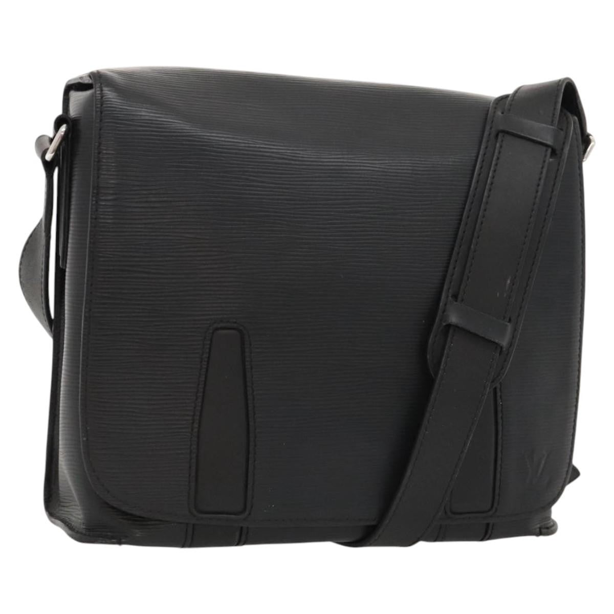 Louis Vuitton Harrington Messenger Bag Epi Leather Black Leather Shoulder Bag Bag (Pre-Owned)
