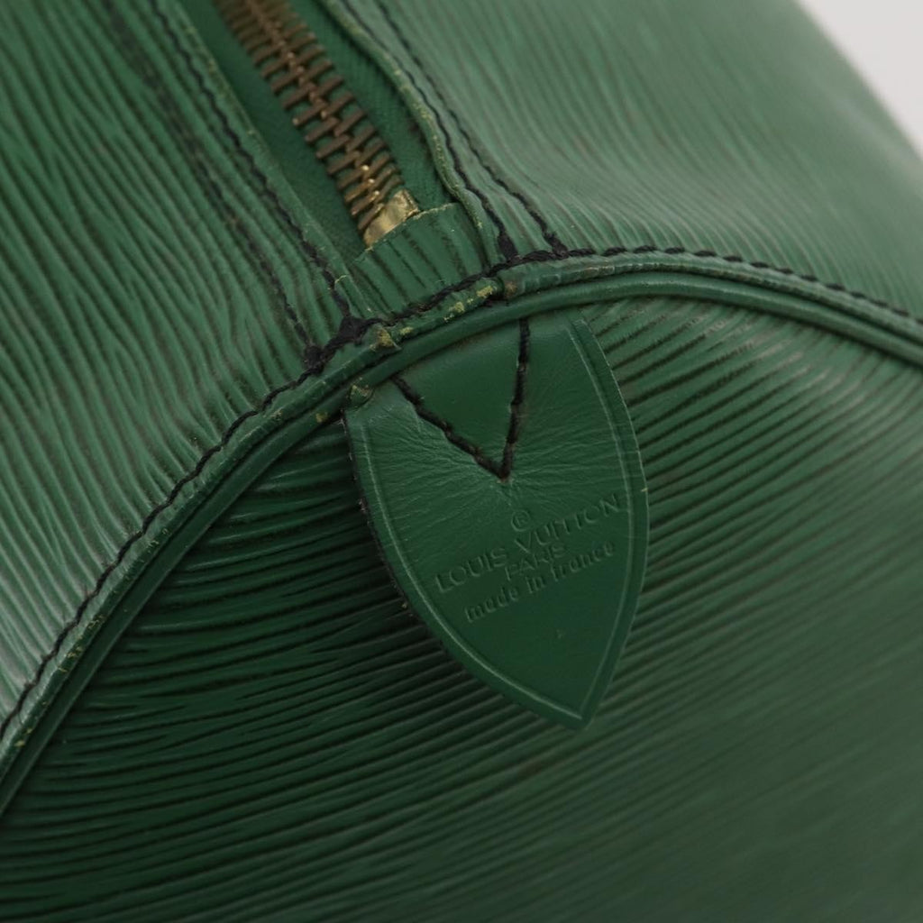 Louis Vuitton Keepall Bag Epi Leather Green Leather Travel Bag Bag (Pre-Owned)