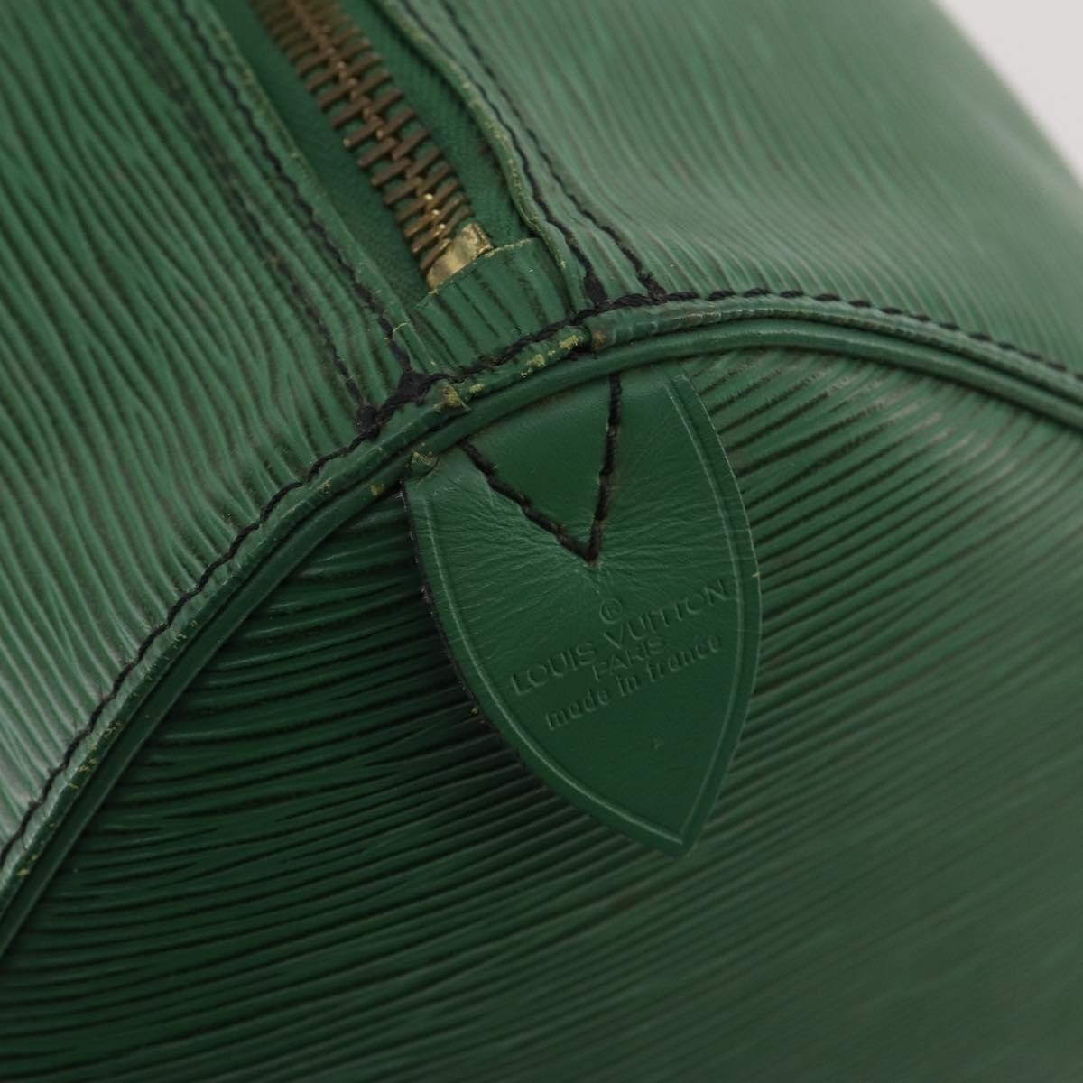 Louis Vuitton Keepall Bag Epi Leather Green Leather Travel Bag Bag (Pre-Owned)