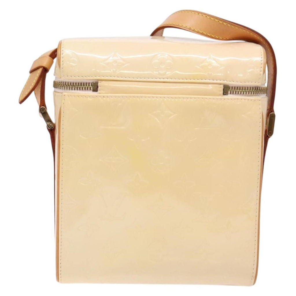 Louis Vuitton Sullivan Handbag Monogram Vernis Beige Patent_Leather Bag (Pre-Owned)