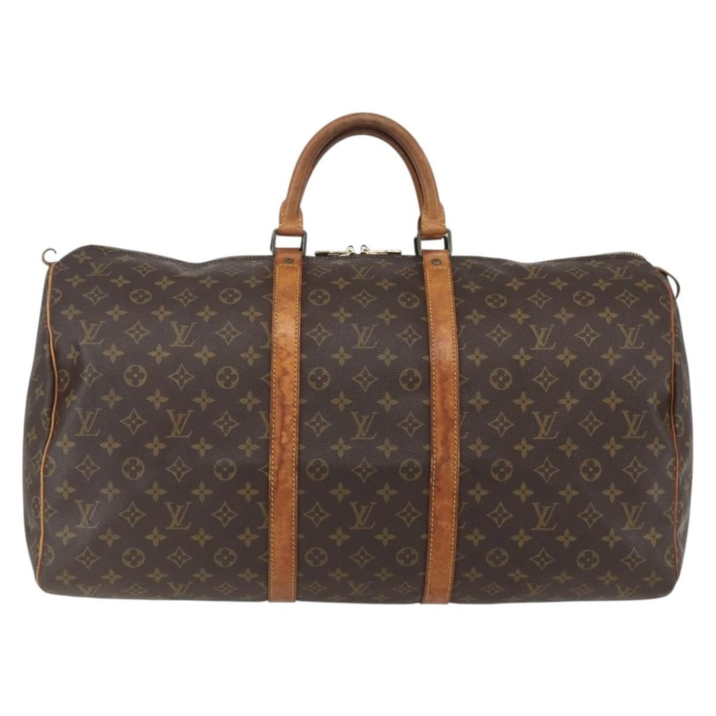 Louis Vuitton Keepall Bag Monogram Canvas Brown Canvas Travel Bag Bag (Pre-Owned)