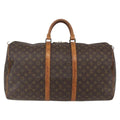 Louis Vuitton Keepall Bag Monogram Canvas Brown Canvas Travel Bag Bag (Pre-Owned)