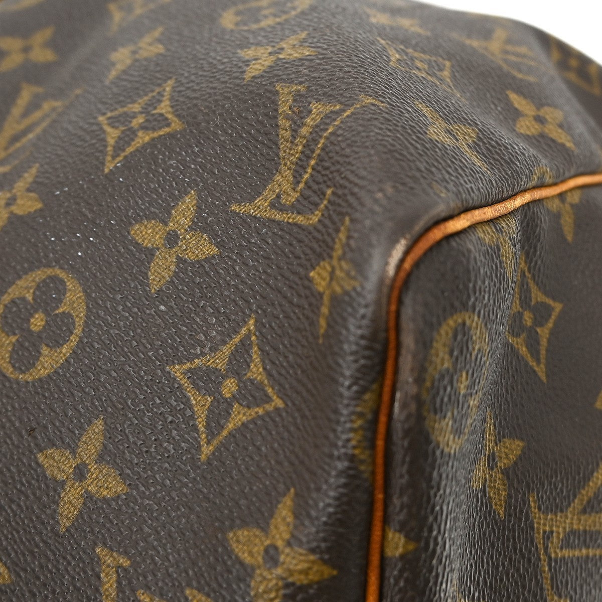 Louis Vuitton Keepall Bag Monogram Canvas Brown Canvas Travel Bag Bag (Pre-Owned)