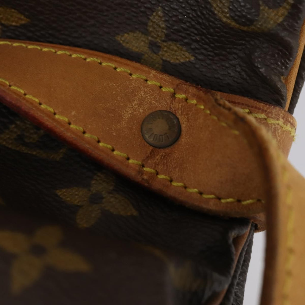 Louis Vuitton Saumur Handbag Monogram Canvas Brown Canvas Shoulder Bag Bag (Pre-Owned)