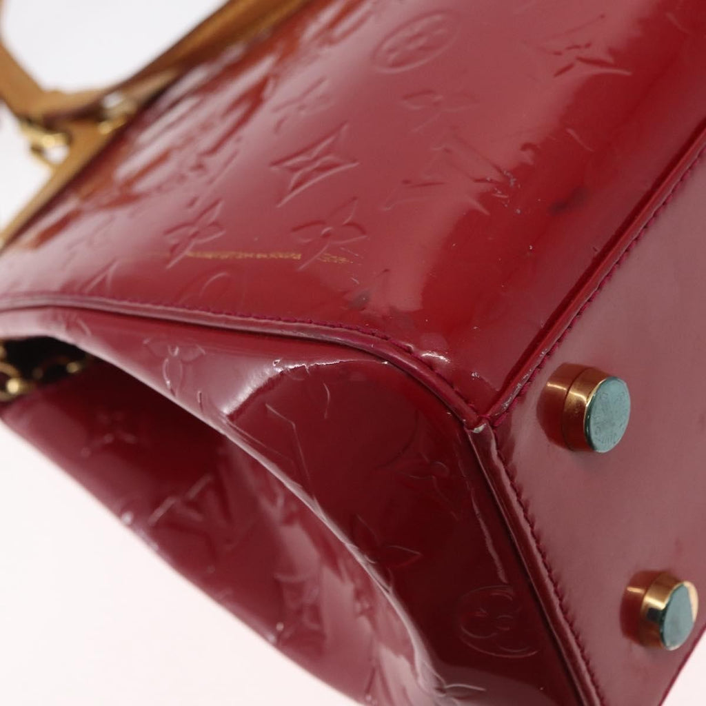 Louis Vuitton Brea Handbag Monogram Vernis Red Patent_Leather Handbag (Pre-Owned)