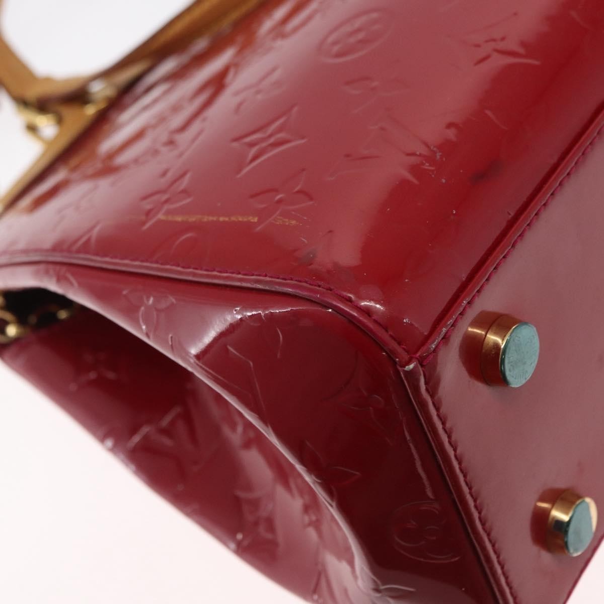 Louis Vuitton Brea Handbag Monogram Vernis Red Patent_Leather Handbag (Pre-Owned)