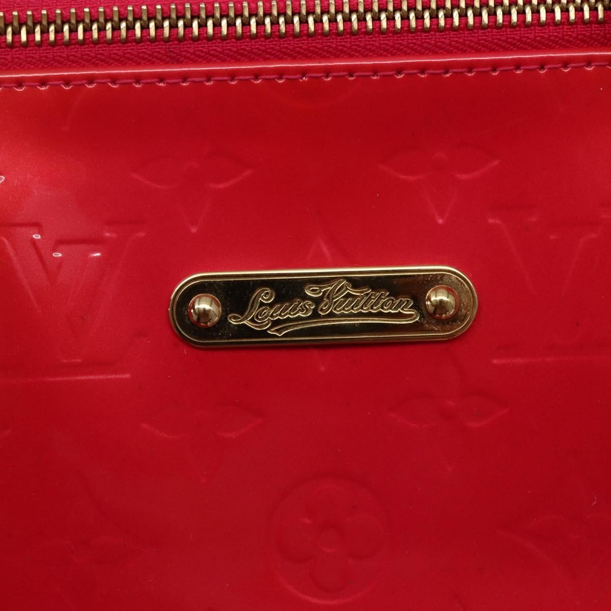 Louis Vuitton Bellevue Handbag Monogram Vernis Pink Patent_Leather Tote Bag Bag (Pre-Owned)