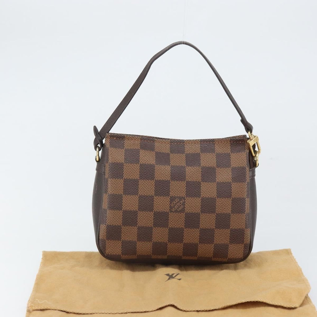 Louis Vuitton Trousse Make Up Bag Damier Canvas Brown Canvas Clutche & Pouche Bag (Pre-Owned)