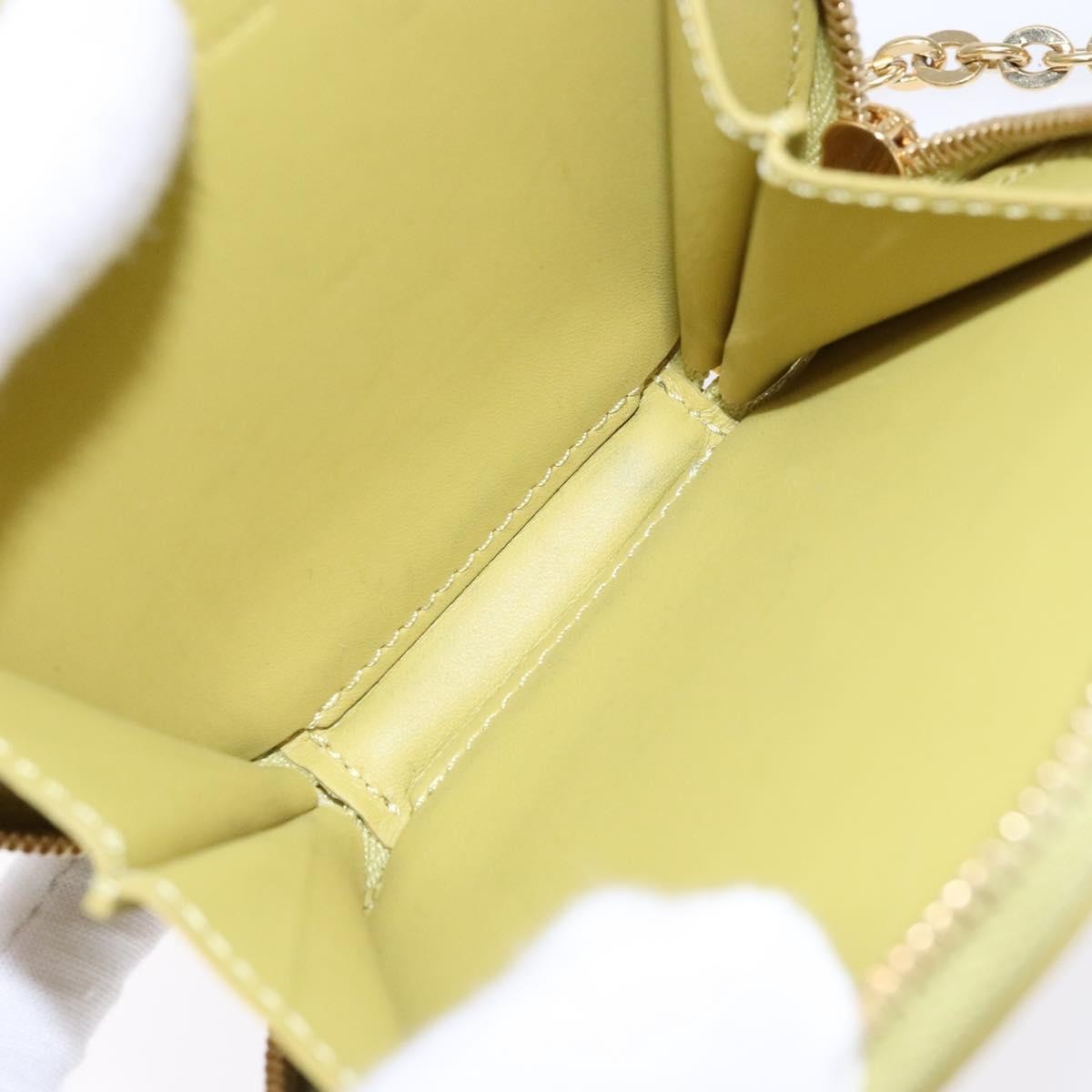 Louis Vuitton Boite Chapeau Coin Purse Monogram Vernis Beige Patent_Leather Wallets Accessory (Pre-Owned)