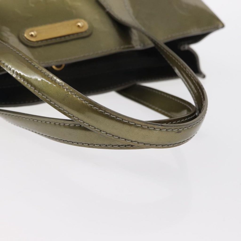 Louis Vuitton Wilshire Handbag Monogram Vernis Gray Patent_Leather Tote Bag Bag (Pre-Owned)