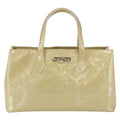 Louis Vuitton Wilshire Handbag Monogram Vernis Beige Patent_Leather Handbag (Pre-Owned)