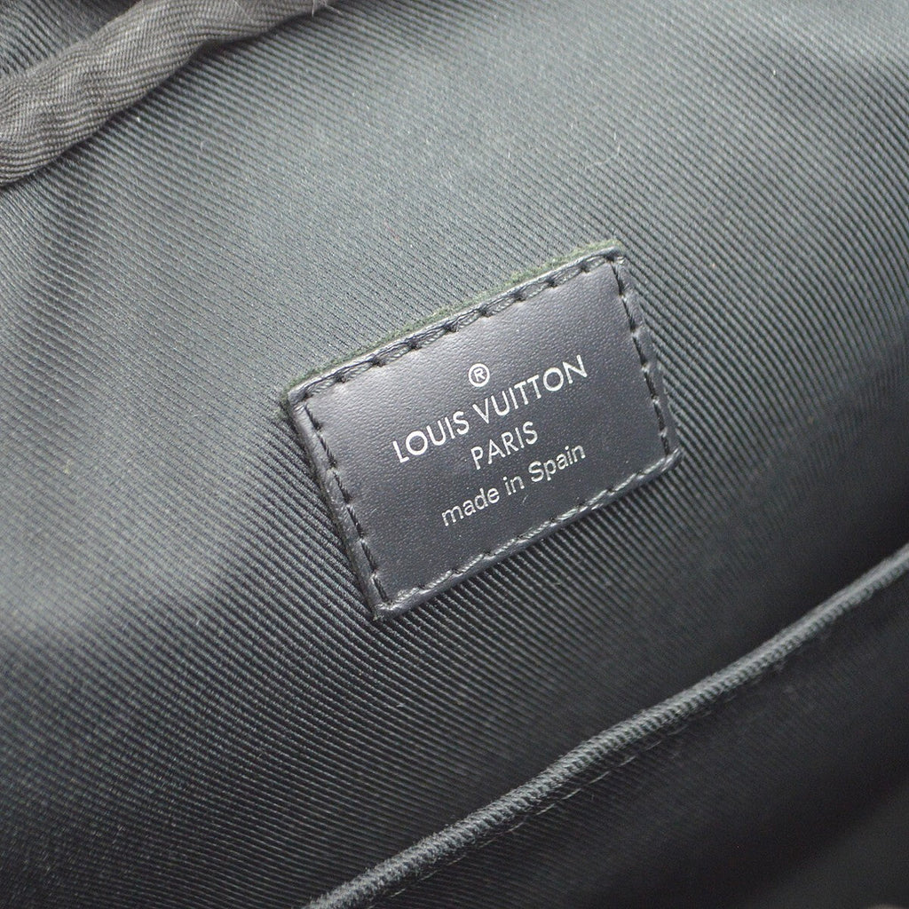 Louis Vuitton Dayton Reporter Bag Damier Graphite Black Canvas Shoulder Bag Bag (Pre-Owned)