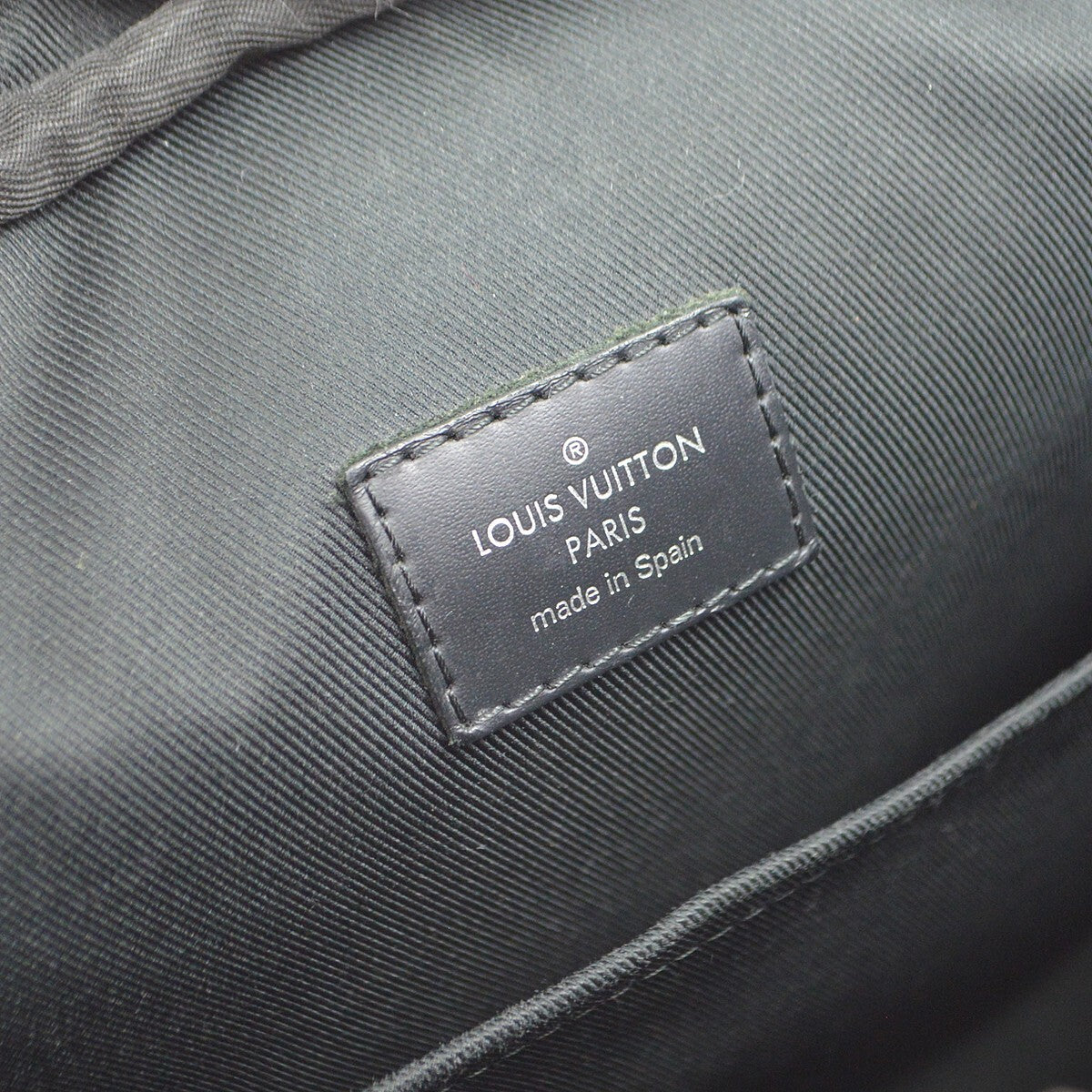 Louis Vuitton Dayton Reporter Bag Damier Graphite Black Canvas Shoulder Bag Bag (Pre-Owned)