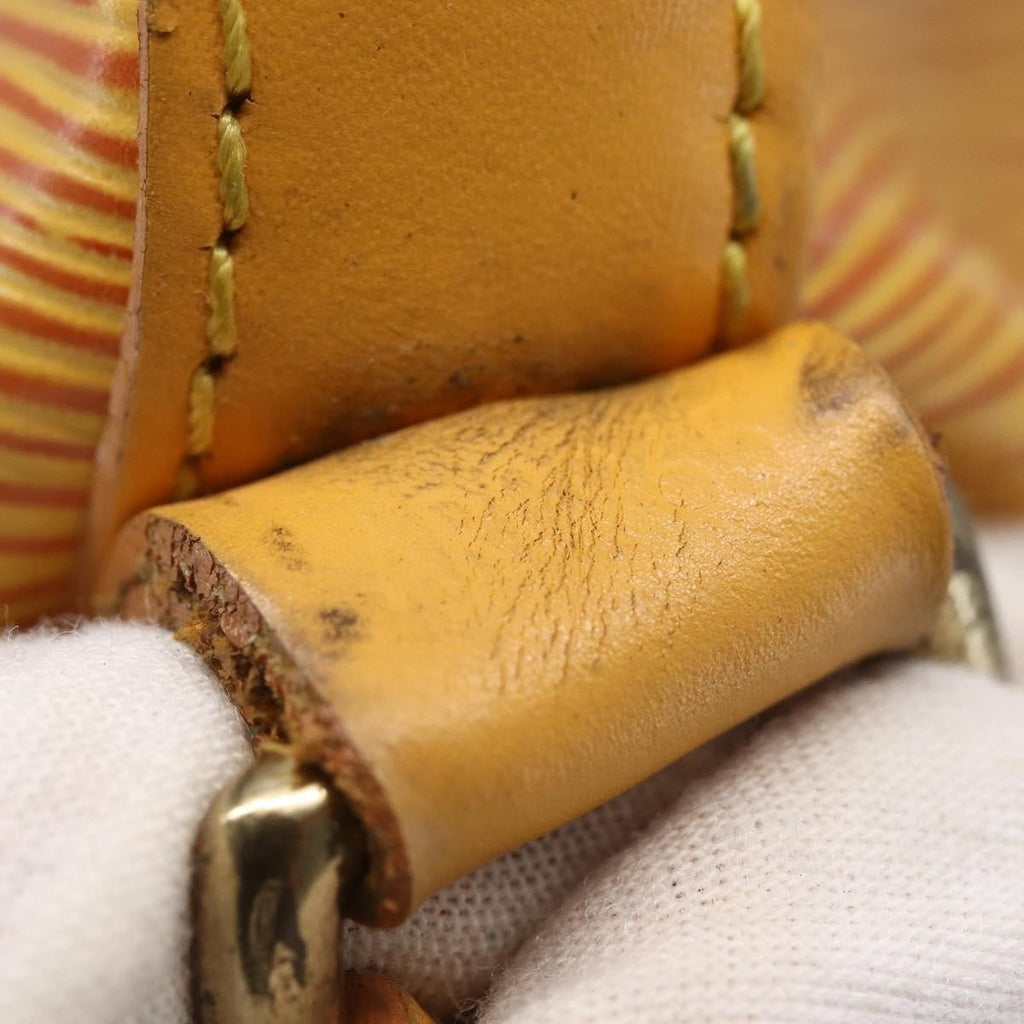 Louis Vuitton Petit Noe Handbag Epi Leather Yellow Leather Shoulder Bag Bag (Pre-Owned)