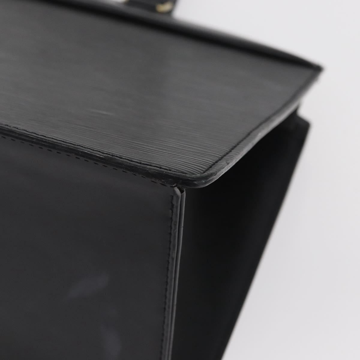 Louis Vuitton Riviera Handbag Epi Leather Black Leather Handbag (Pre-Owned)